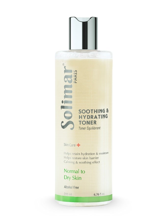 Solimar Paris Soothing Leave-On Toner for Normal to Dry Skin – Hydrating Toner to Prep Skin for Better Absorption of Serums & Moisturizers