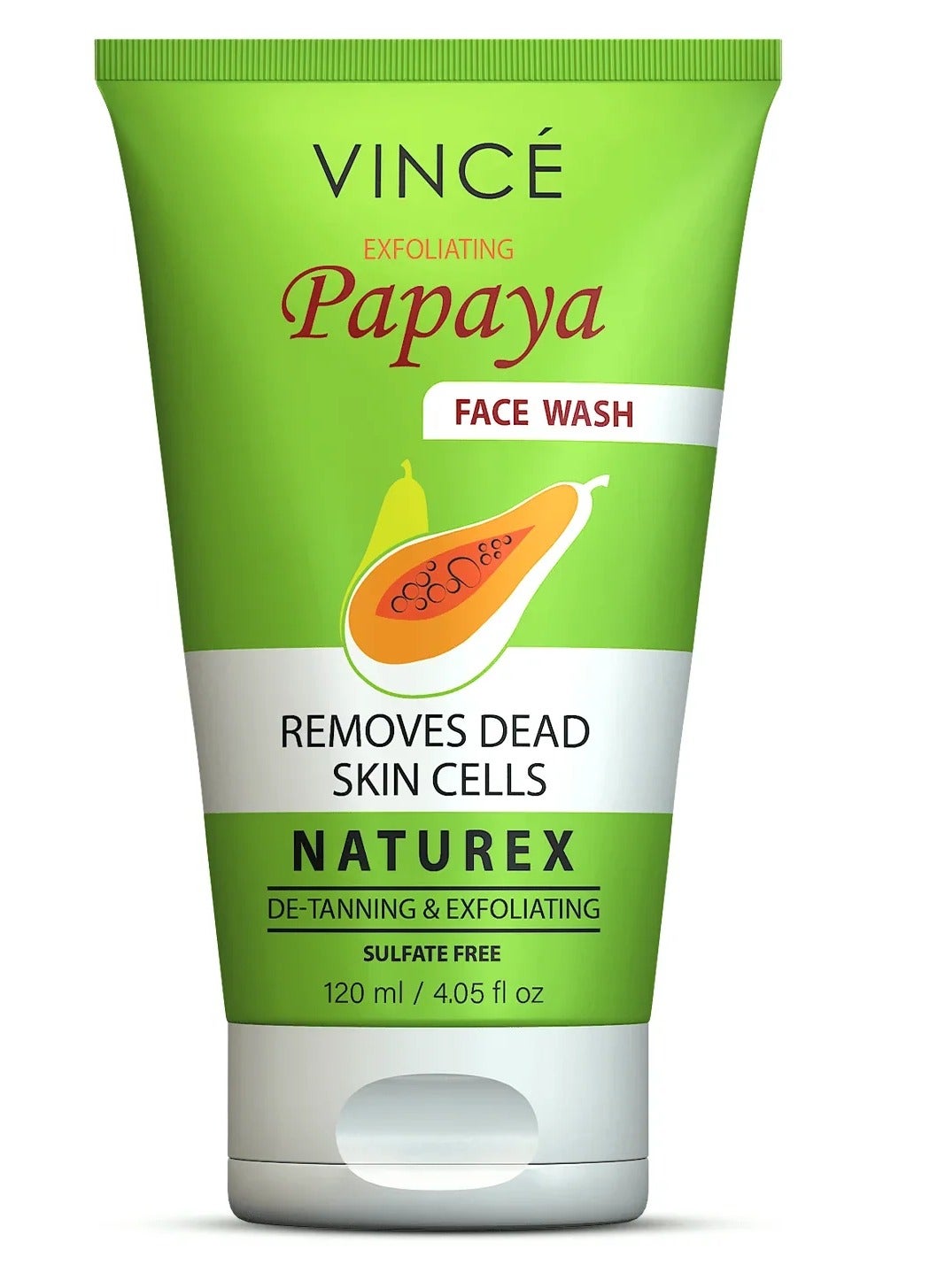 Papaya Face Wash – Exfoliates Dead Skin, Removes Toxins, Impurities & Dullness – Reduces Tan, Brightens & Lightens Skin Tone – Leaves Skin Soft, Hydrated, and Glowing – 120ml