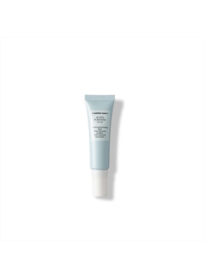 [ Comfort Zone ] Active Pureness Fluid, Mattifying Yet Hydrating Formula, Primer And Moisturizer For Oily Skin, 1 Fl. Oz.