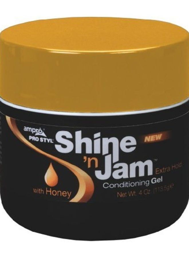 Ampro Shine 'n Jam Conditioning Gel, Extra Hold 4 oz (Pack of 2)