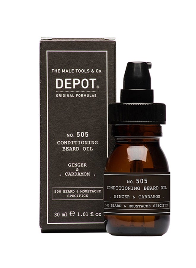 Conditioning Beard Oil in Ginger & Cardamom - Nourishes & Hydrates Beard Hair, Leaves a Warm, Spicy & Invigorating Scent (30 ml)