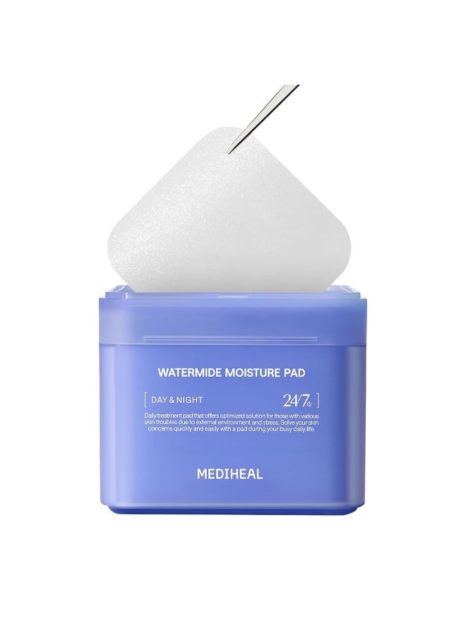 Watermide Moisture Pad — Day & Night Hydrating Toner Pads For Dry Skin, 100pcs