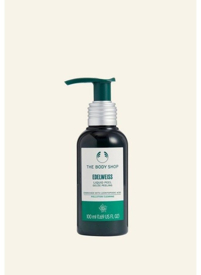 Edelweiss Liquid Peel – Gentle Exfoliating Gel-to-Peel with Edelweiss Extract, Removes Impurities, Dead Skin Cells & Pollution, Refines Skin Texture, For All Skin Types Including Sensitive, 100ml
