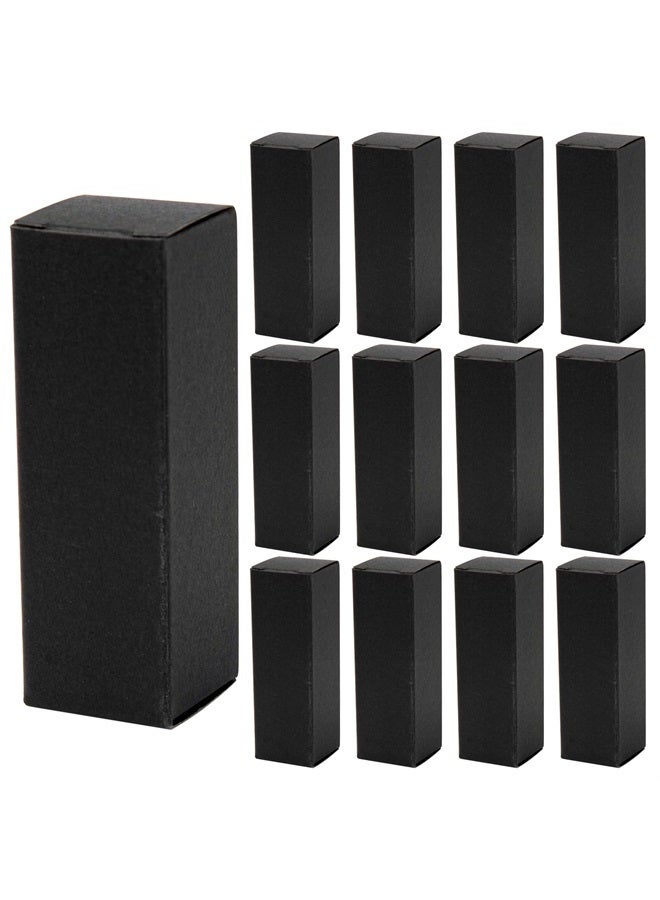 , 50 Pack Black Rectangle Lipstick Boxes Lip Gloss Boxes Lipstick Bottle Boxes Reusable Lip Balm Packaging Cases Essential Oil Wrapping Box for DIY Lip Gloss Gift Packaging