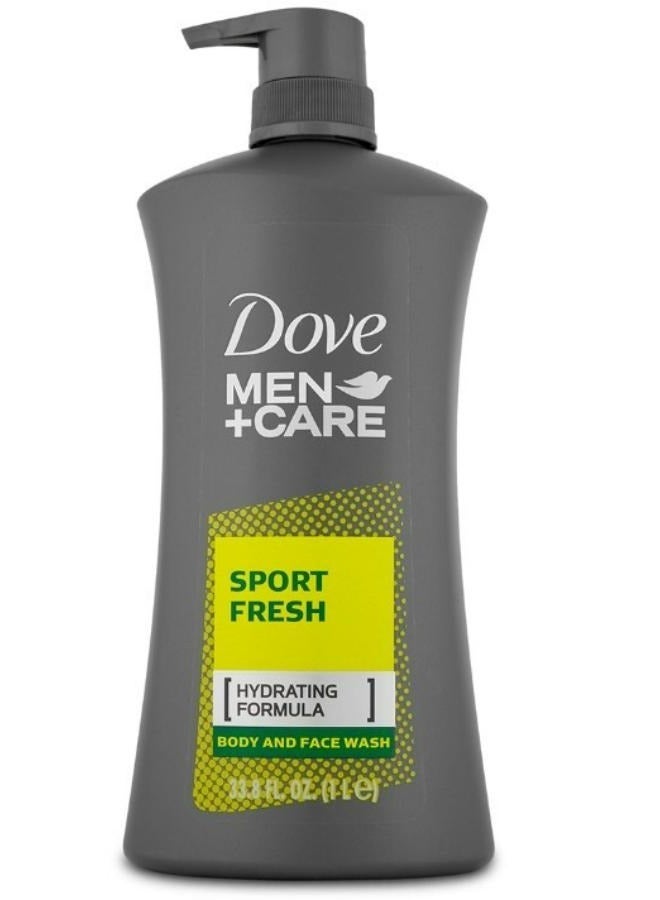 Body Wash And Face Wash Sport Fresh Hydrating Formula 1 Liter
