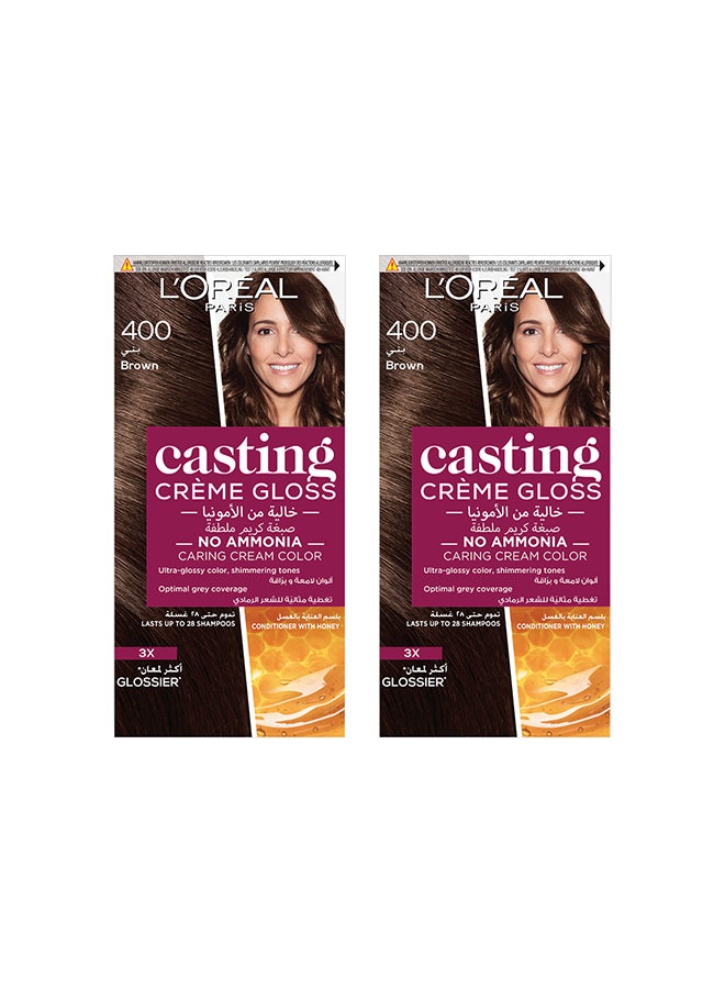 Casting Crème Gloss No Ammonia Hair Color For Shiny Hair 400 Brown