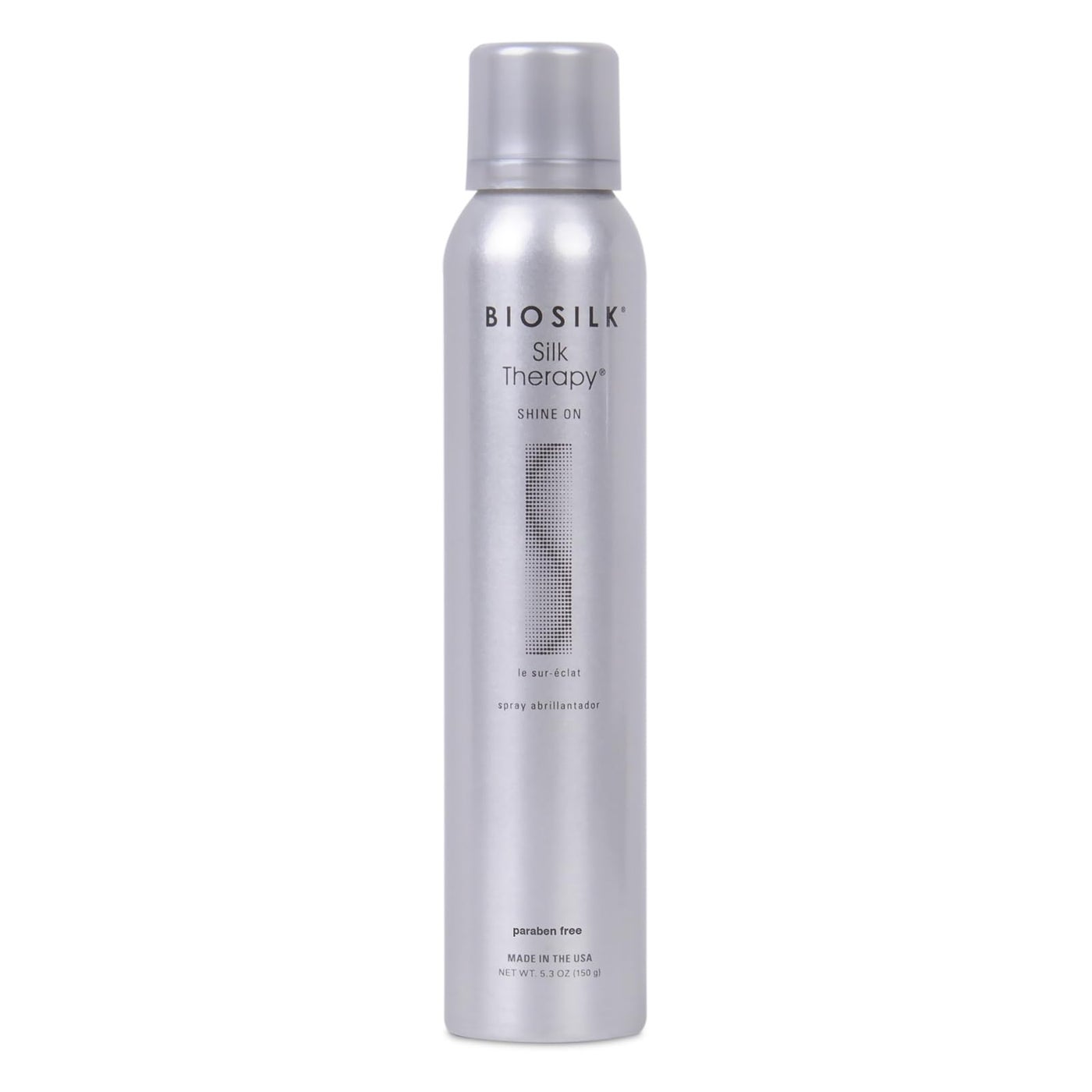 BioSilk Silk Therapy Shine On, Hairspray For Controlling Frizz & Providing Brilliant Shine, Sulfate, Paraben, & Cruelty-Free, 5.3 Oz