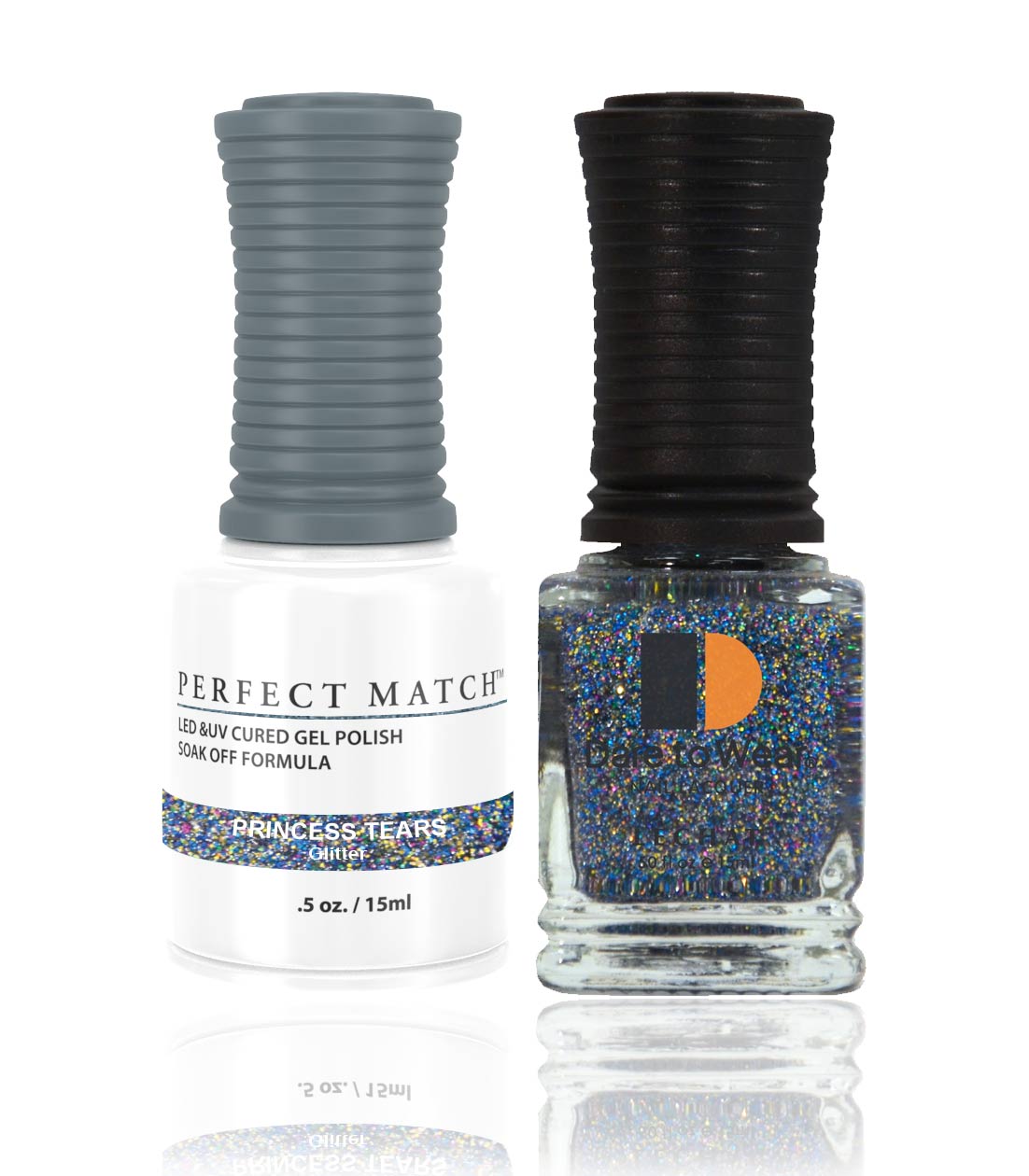 Perfect Match Gel Nail Polish 15ml Soak Off Long Lasting High Shine UV LED Gel Non Toxic Easy Application Wide Color Range for Manicure and Pedicure Princess Tears PMS60