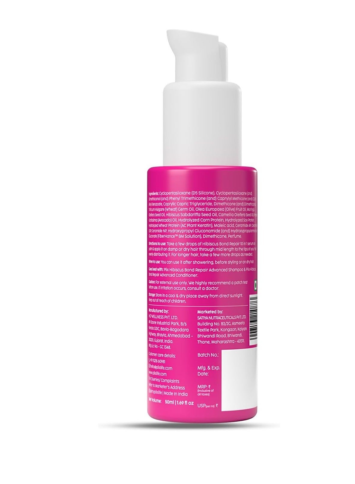 Hibiscus Bond Repair 10-in-1 Hair Serum FiberHance™ Repairs Damage Hair Strengthens Keratin Structure Provides 3X strengthening 50ml - image 2