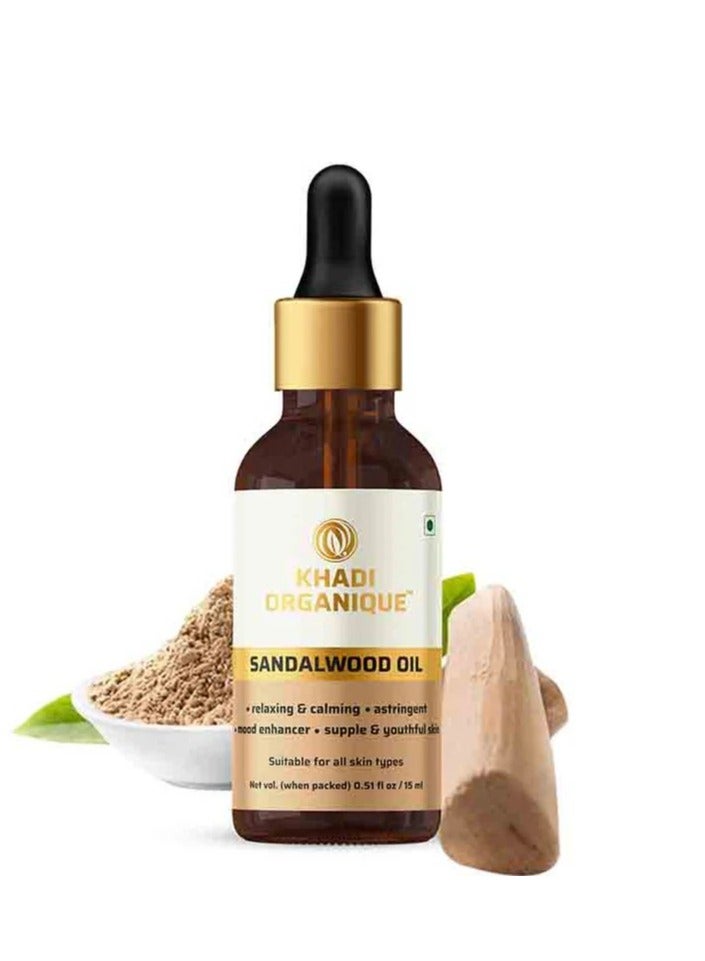Khadi Organique Sandalwood Oil 15 ml