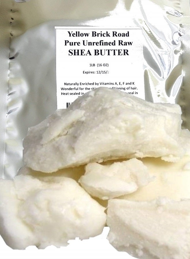 100% Raw Unrefined Shea Butter-African Grade a Ivory 1 Pound (16oz)…