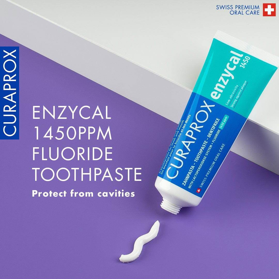 Enzycal 1450 Toothpaste | Protects Against Decay & Plaque | Gentle Oral Care with Mild Mint Flavor | Made in Switzerland - image 2