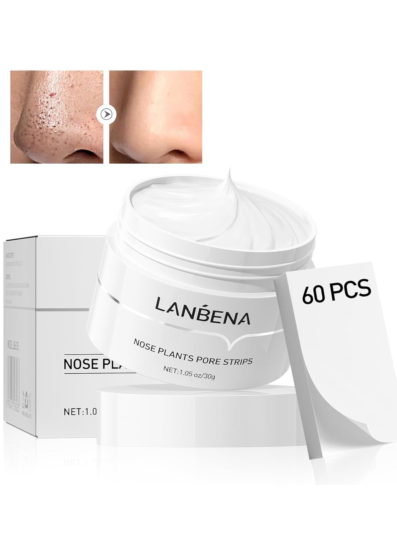 Blackhead Mask Pore Strips, Deep Cleansing for All Skin Types