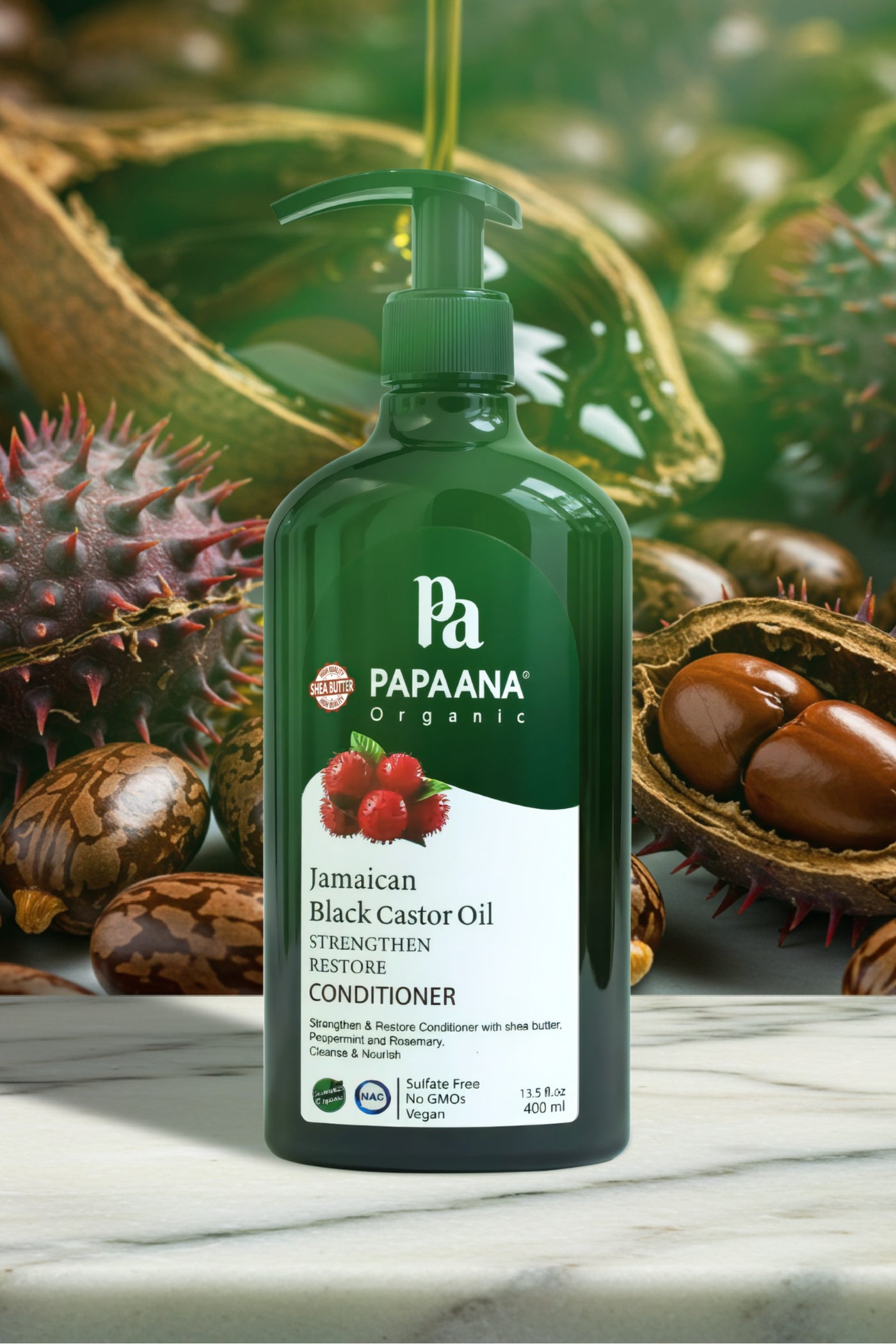 Jamaican Black Castor Oil Conditioner with Shea Butter – 400ml, Strengthening & Nourishing for Thicker, Healthier Hair