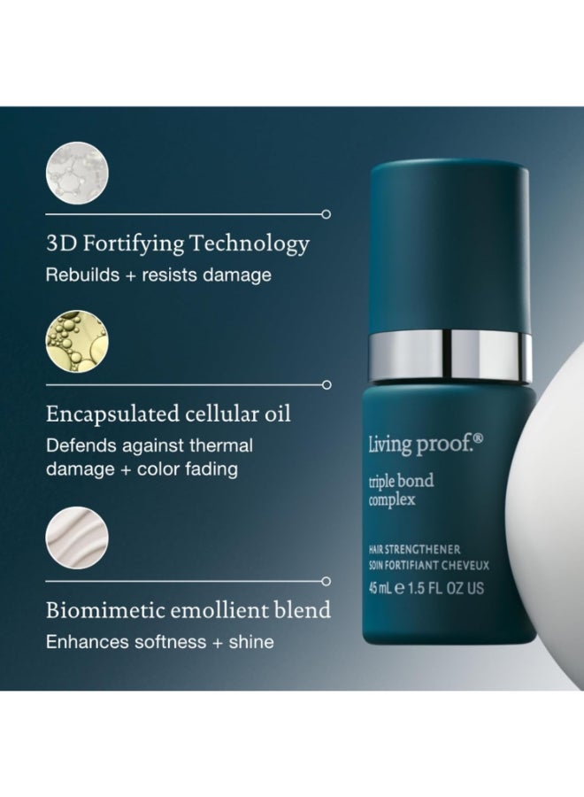 Triple Bond Complex Hair Strengthening Treatment - Repairs Damaged Hair from Within, Fortifies Strands & Reduces Breakage for Stronger Hair (45 ml) - image 6