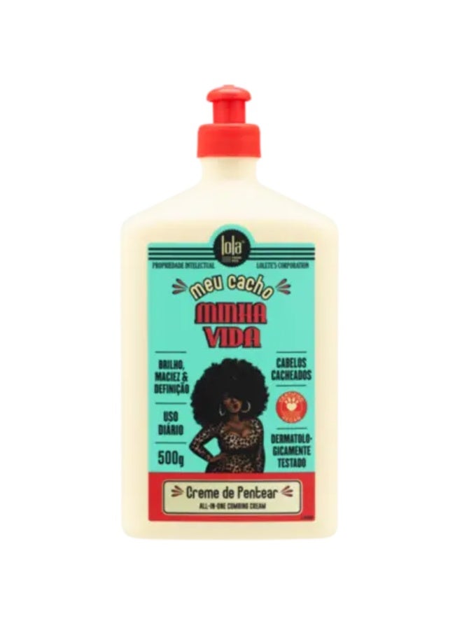 Multifunctional Styling Cream For Curly Hair With Coconut Oil - Defines, Hydrates & Controls Frizz, Can Be Used As A Co-Wash, Conditioner, Or Leave-In (500 Ml)