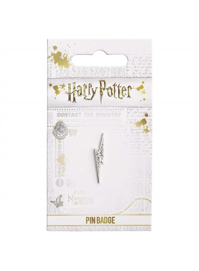 Lightning Bolt Badge (One Size) (Silver)