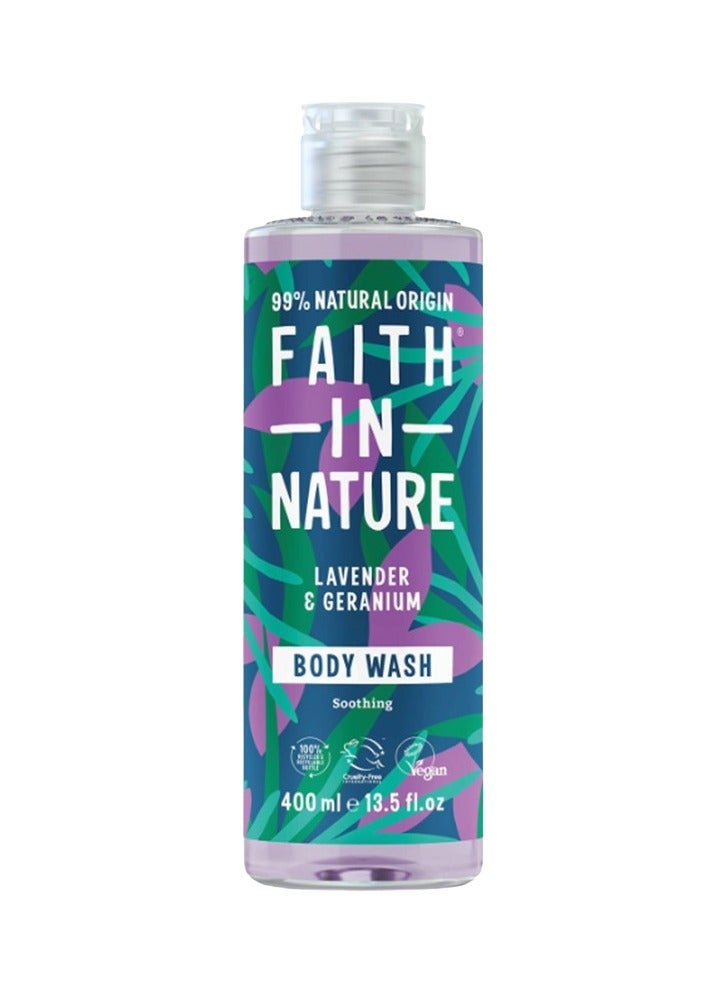 Smoothing Lavender & Geranium Body Wash 400ml