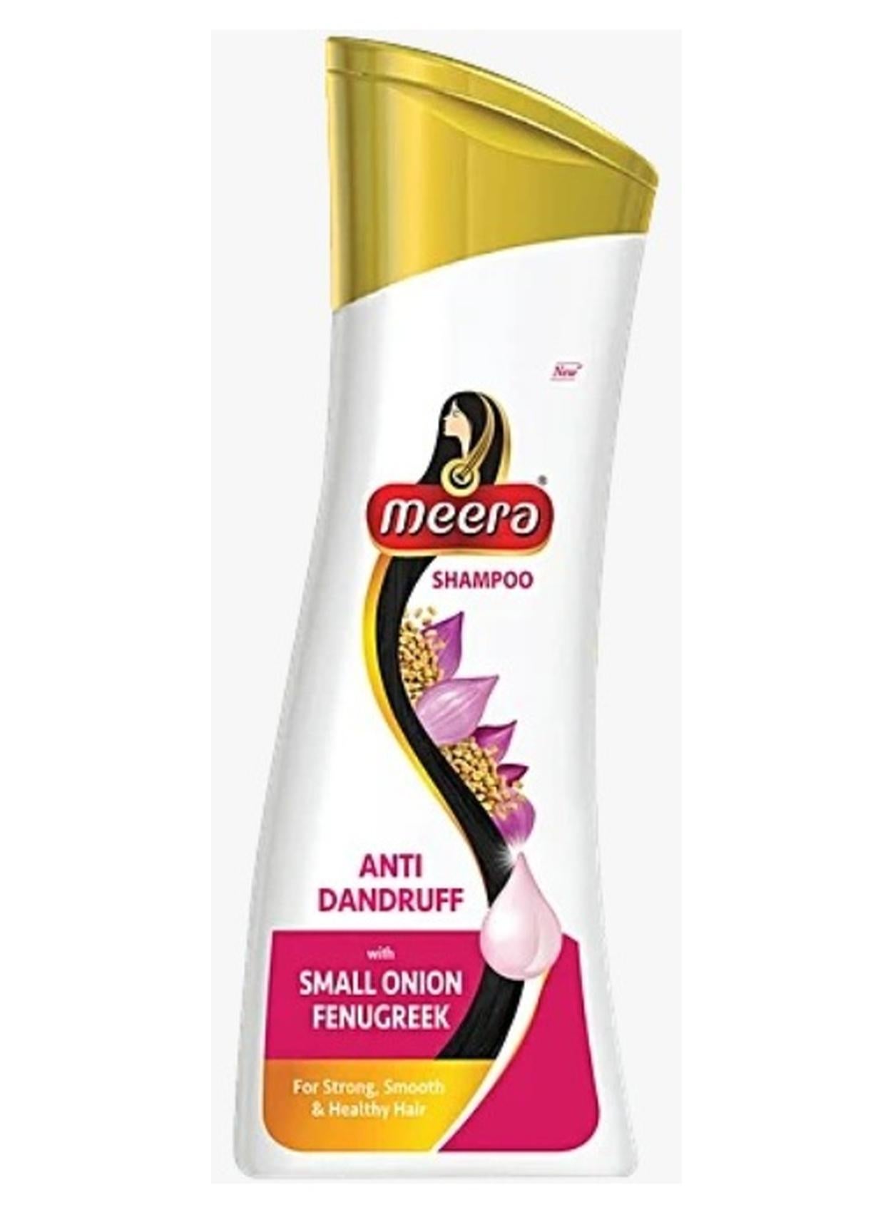 Meera Anti Dandruff Shampoo - With Small Onion & Fenugreek, For Men & Women, 180 ml