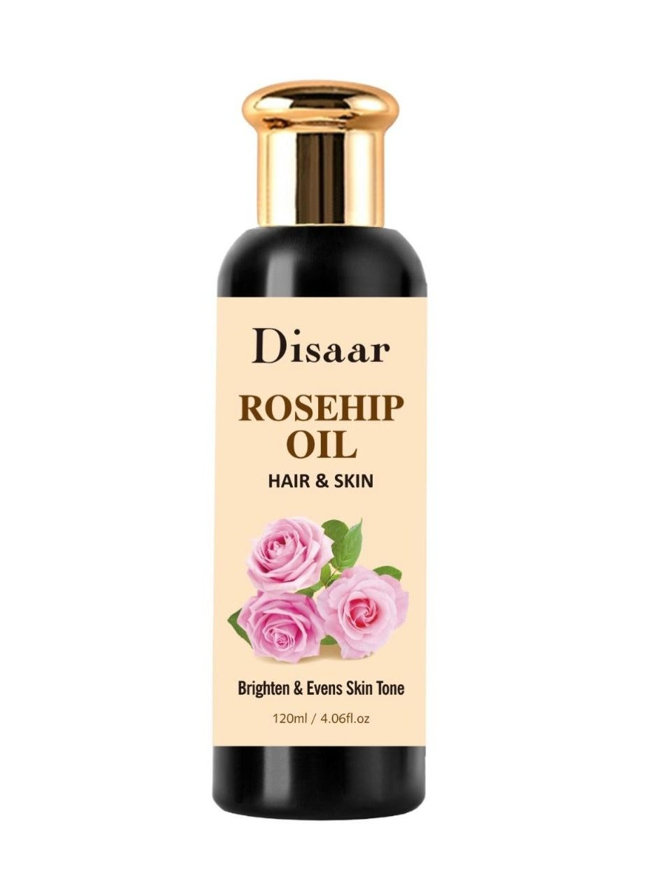 Rosehip Oil Hair And Skin Brighten And Evens Skin Tone 120 ML
