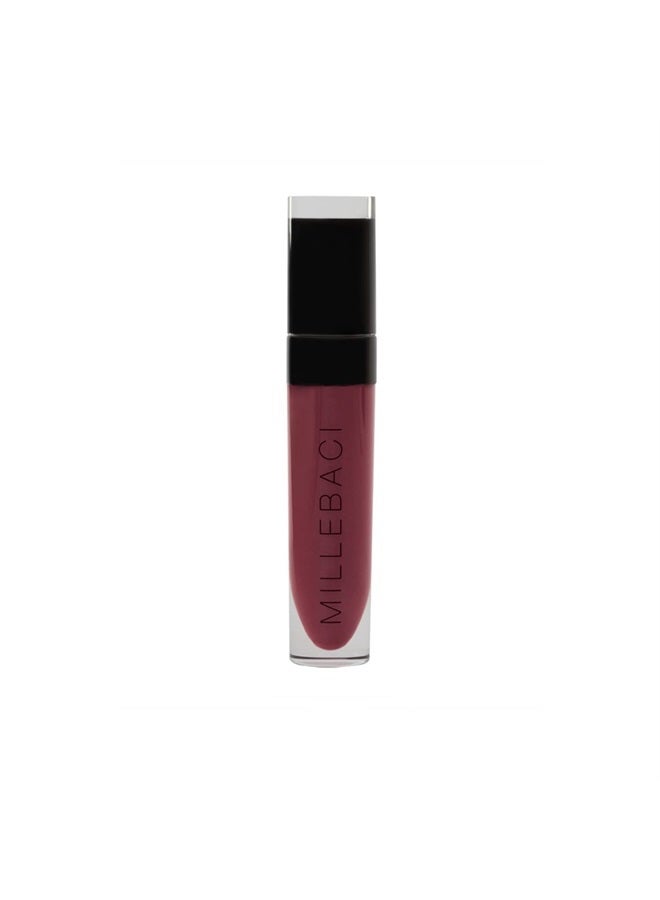 Millebaci Long Lasting Liquid Lipstick Purple, Lustrous Moisturizing Creamy Formula with Vitamin E Intense Color Pigment High Impact Makeup Lip Cream Color Stick Balm For Women (Color 24)