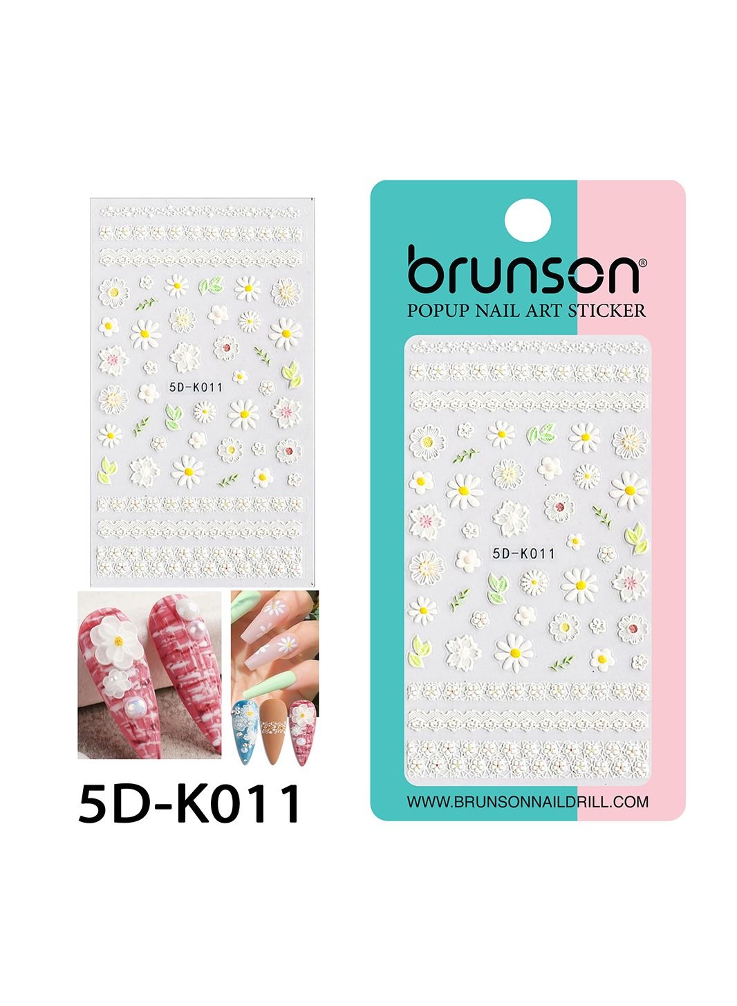 Flower Nail Art Sticker Decals 5d Exquisite Embossed Nail Art Supplies Self-Adhesive Nail Art Decoration