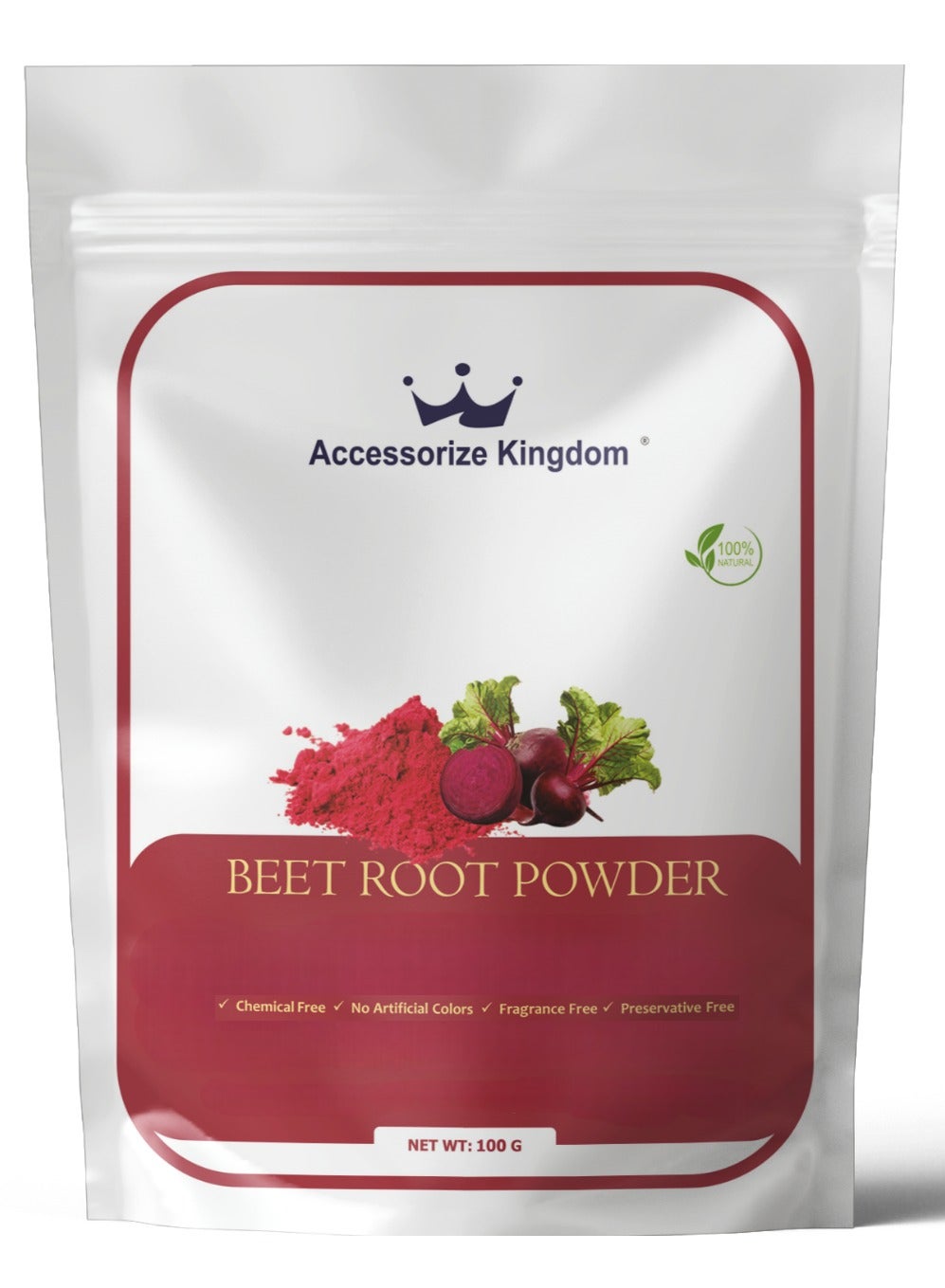 Beetroot Powder (100gm) – 100% Natural & Pure | Suitable for Skin & Body | Enhances Skin Glow, Reduces Pigmentation & Fine Lines | Rich in Nutrients & Essential Vitamins | Preservative-Free