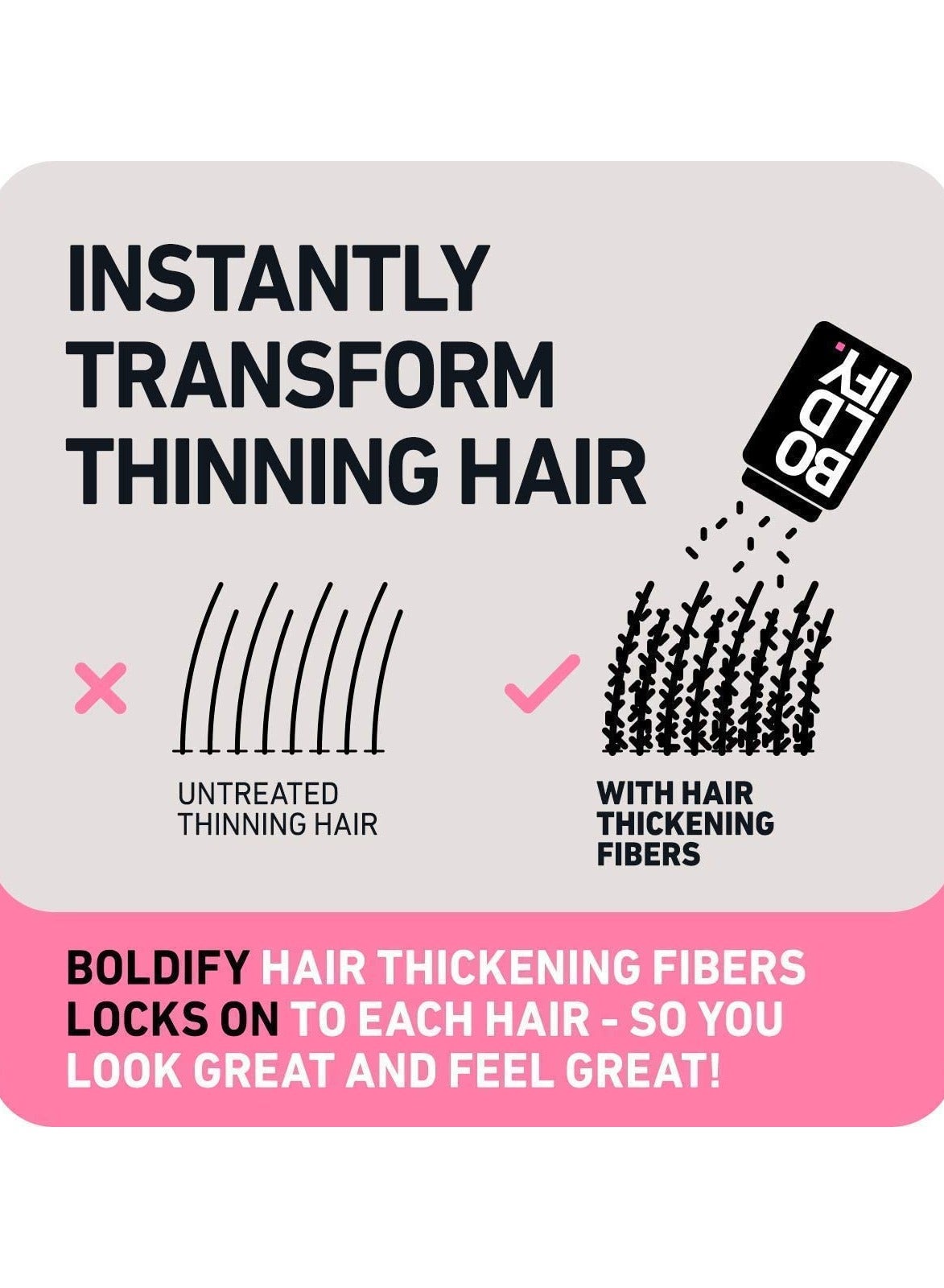 Superior Plant-Based Hair Thickening Fibers For Full Coverage – Completely Conceals Hair Loss, Thinning Areas, And Balding Spots With A Clump-Free, Seamless "Real Hair" Finish, Medium Brown (12G) - image 4