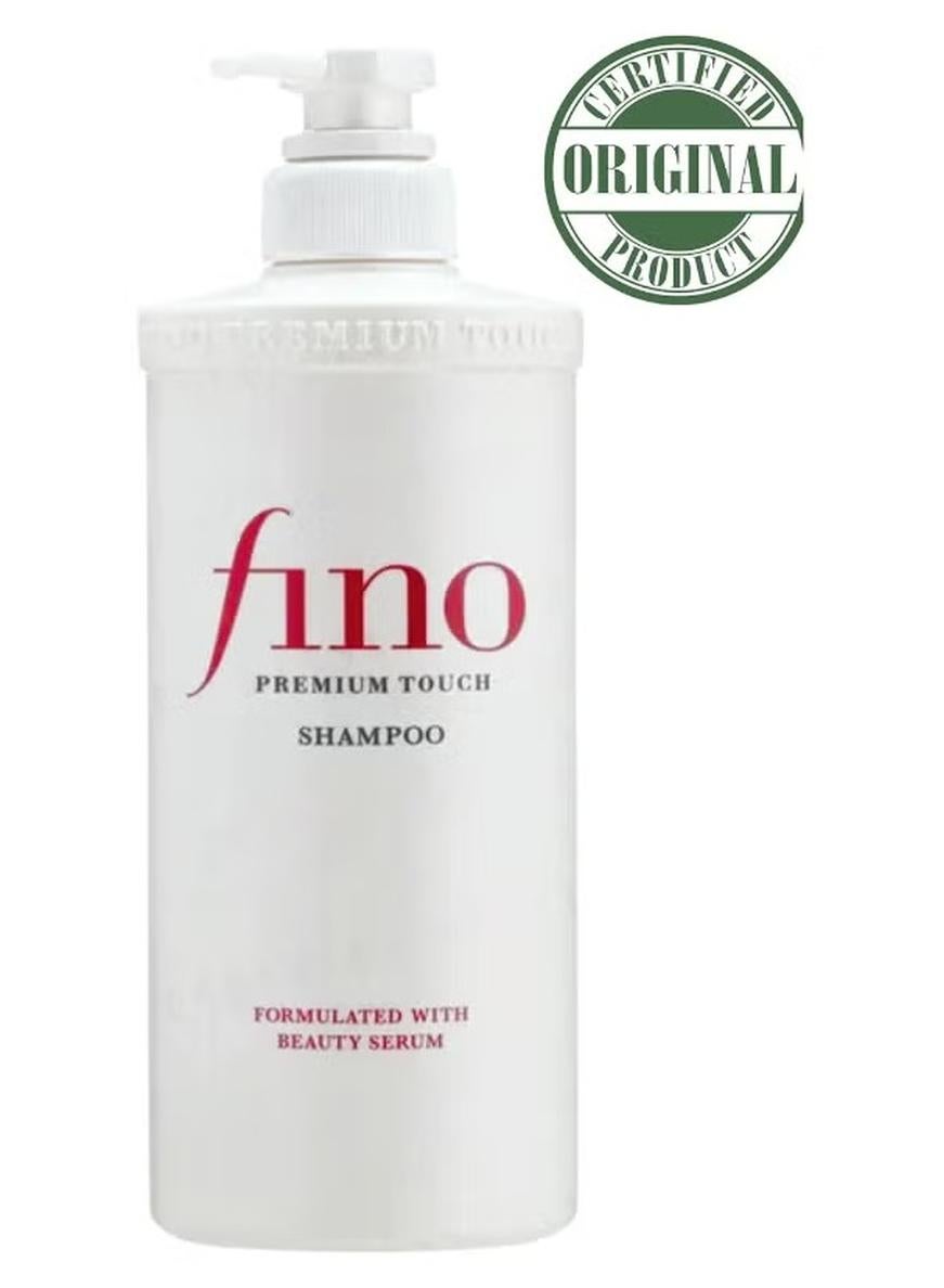 Fino Premium Touch Shampoo - Formulated with Beauty Serum, 550ml