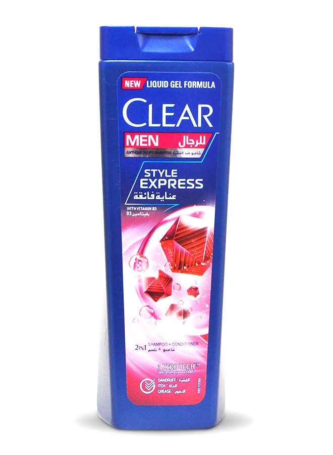 Clear Men Anti-Dandruff Shampoo + Conditioner with Vitamin B3 - Style Express 200ml