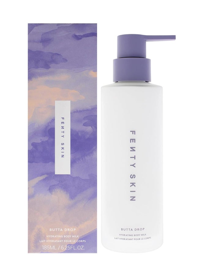 Butta Drop Hydrating Body Milk 185ml | Lightweight Fast-Absorbing Hydrating Body Milk Lotion for Everyday Moisturised Skin | Non-Greasy Nourishing Daily Body Lotion for Soft Smooth Glowing Skin | All Skin Types Body Milk