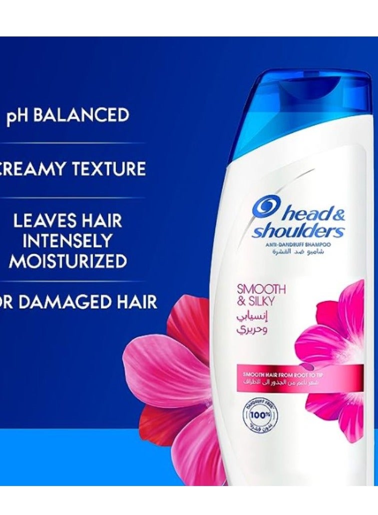 Smooth Silky Anti Dandruff Shampoo For Dry Frizzy Hair 400 ml