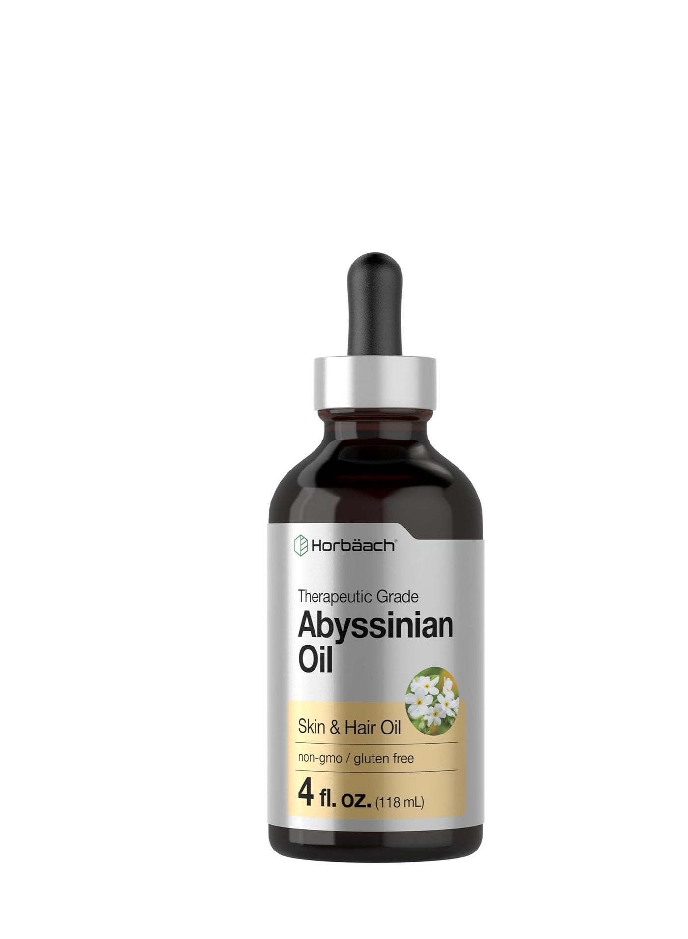 Horb√§ach Abyssinian Oil | 4 fl oz | Hair and Skin Oil | Paraben, SLS and Fragrance Free | from Crambe Abyssinica Seed