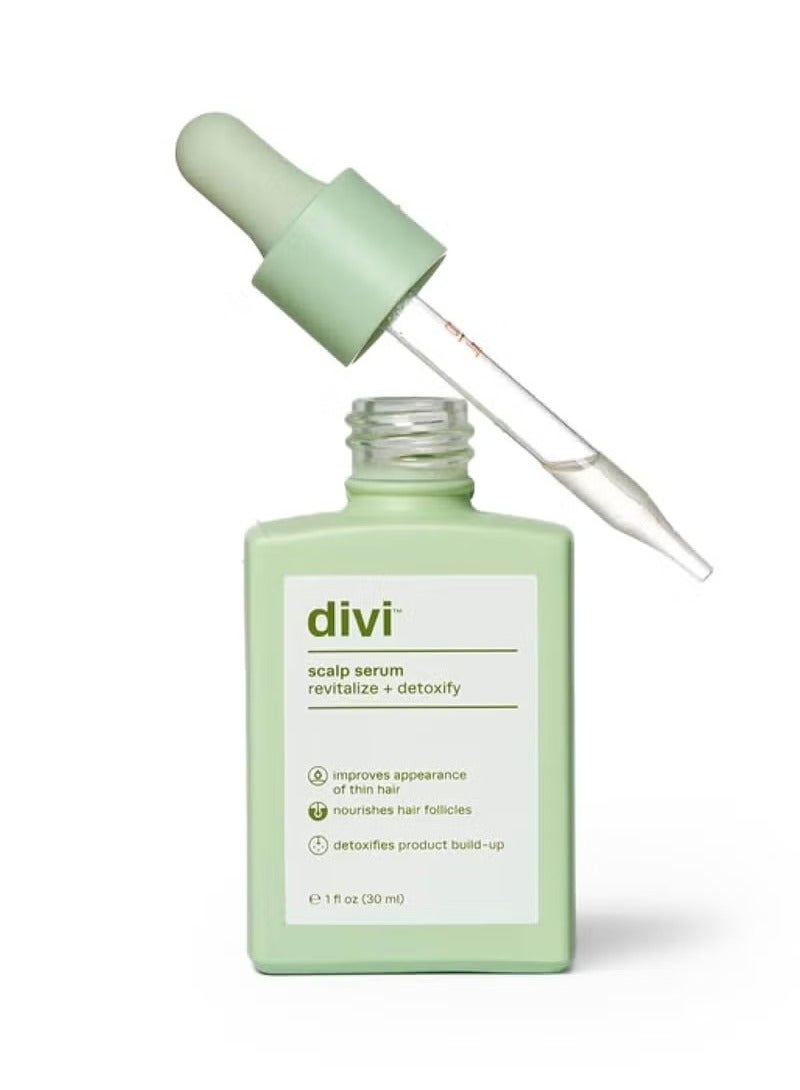 Scalp Serum for Thinning Hair, 30ml – Clinically Tested, Nourishing Formula with Amino Acids, Caffeine & Rosemary Oil – Promotes Healthy Scalp & Fuller-Looking Hair, Reduces Oil & Product Buildup