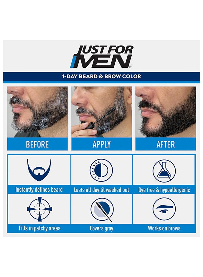 1-Day Beard and Brow Color Dark Brown 9Ml - image 2