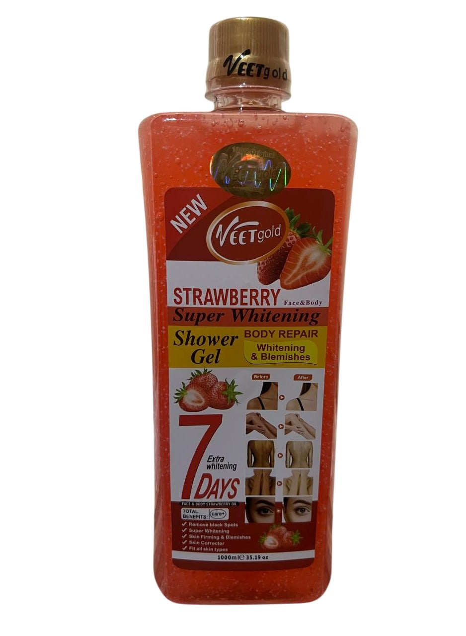 Strawberry Super Whitening Shower Gel 1000 ML