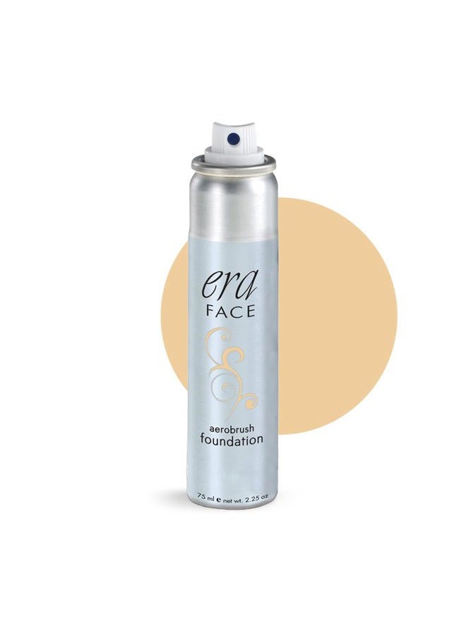 ERA Face spray makeup (Y5 Wheat, 2.25 oz) - airbrush foundation, everyday, buildable, professional spray on cosmetics by Era Beauty
