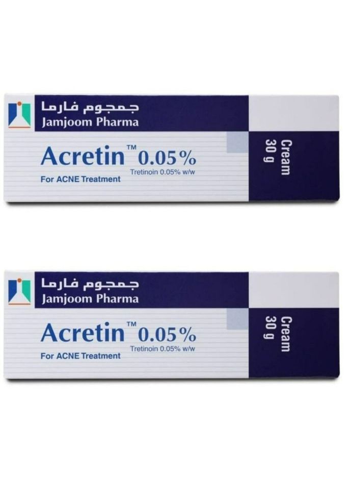 Acretin 0.05% Cream 30 g 2PCS