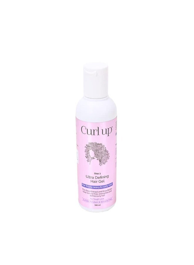 Curl Ultra Defining Curly Hair Gel Strong Hold Flaxseed For Wavy & Curly Hair - 100 ml