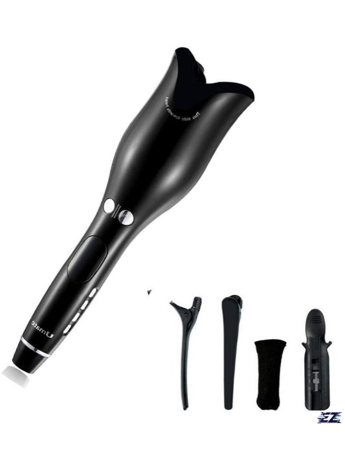 Air Spin N Curl Hair Curler – Automatic Rotating Ceramic Electric Hair Curling Iron for Beach Waves, Blue with Box (From the United States)