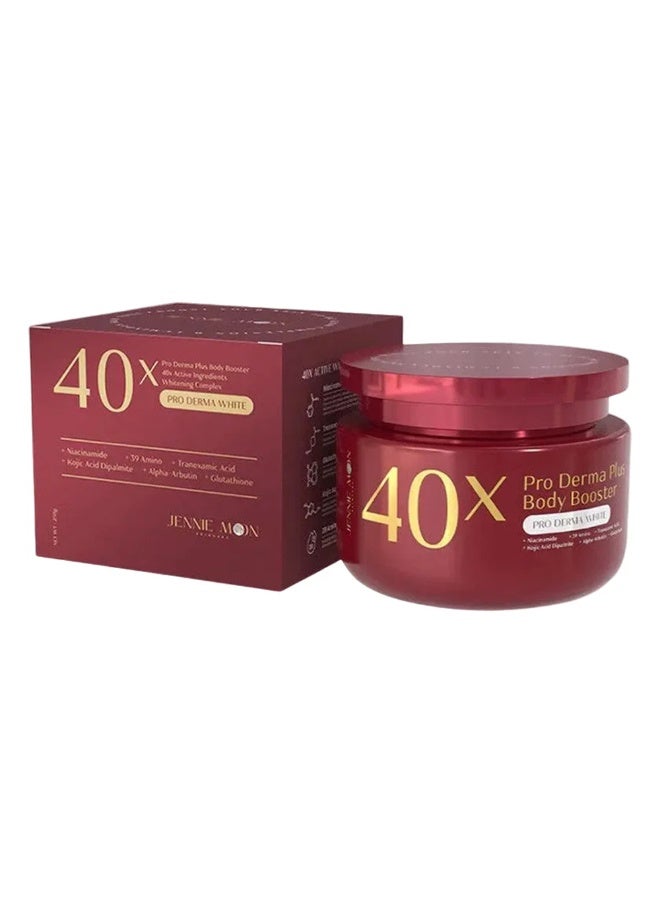 Pro Derma White 40X Body Booster Cream JENNIE MOON with Alpha Arbutin Niacinamide Glutathione for Advanced Whitening Moisturizing Repairing Dull Uneven Dry Body Skin Care Daily All Over Body Use