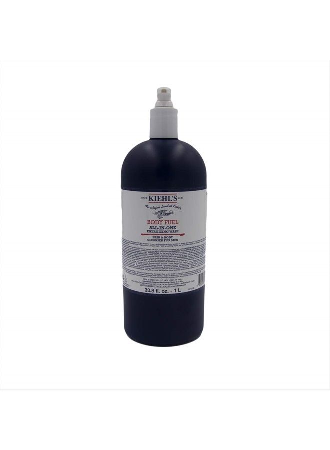 Body Fuel All-In-One Energizing Wash Hair & Body Cleanser foe Men, 33.8 Ounce
