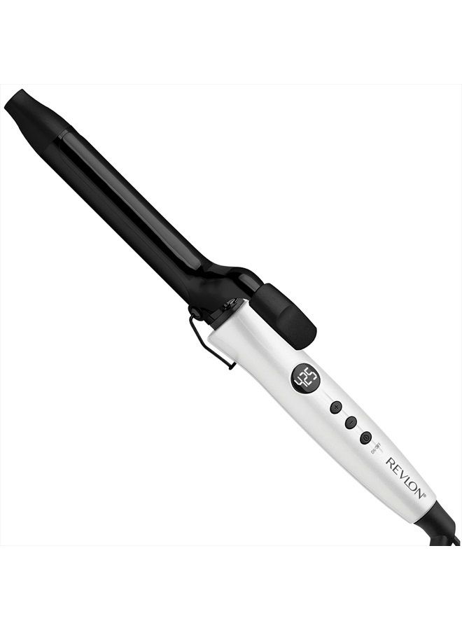 Revlon Crystal C + Ceramic Hair Curling Iron | Long-Lasting Shine and Less Frizz, (1 in)