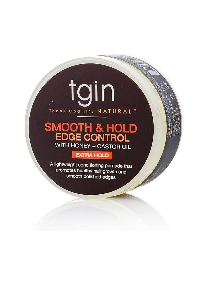Smooth And Hold Edge Control Infused With Nettle Leaf And Castor Oil For Natural Hair - Dry Hair - Curly Hair, 4 Oz