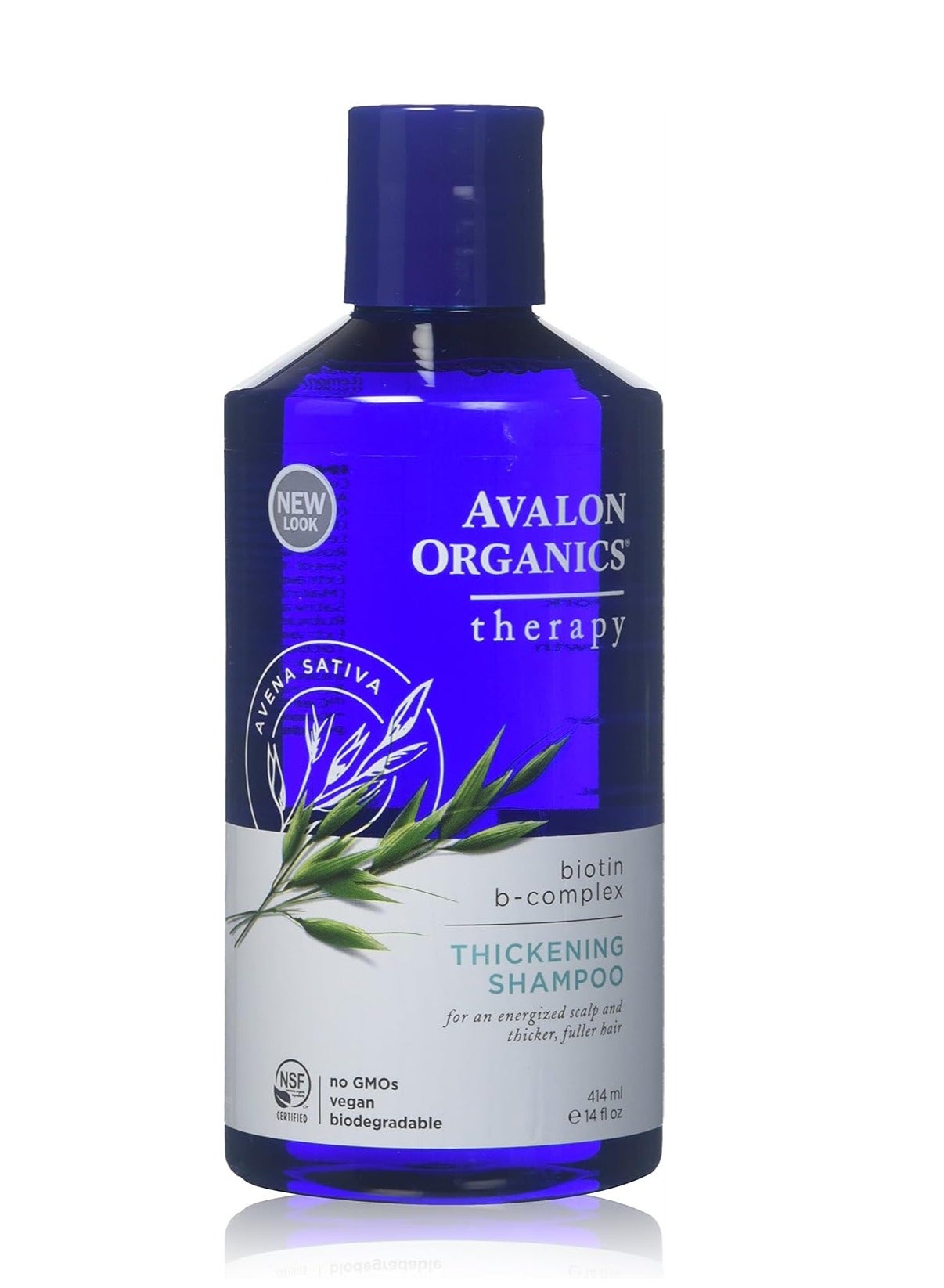 Avalon Organics Biotin B-Complex Thickening Shampoo 14 Fl Oz (Pack of 2)