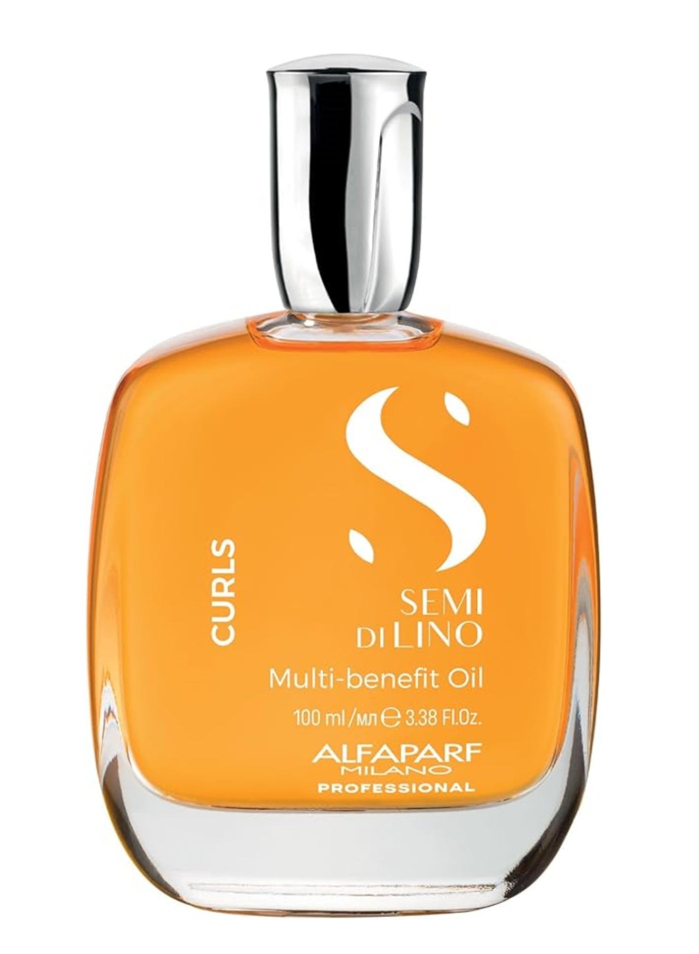 Semi Di Lino Curls Multi-Benefit Oil 100ml | Nourishing Hair Oil for Curly Hair, Adds Shine, Softness, Frizz Control And Lightweight Hydration