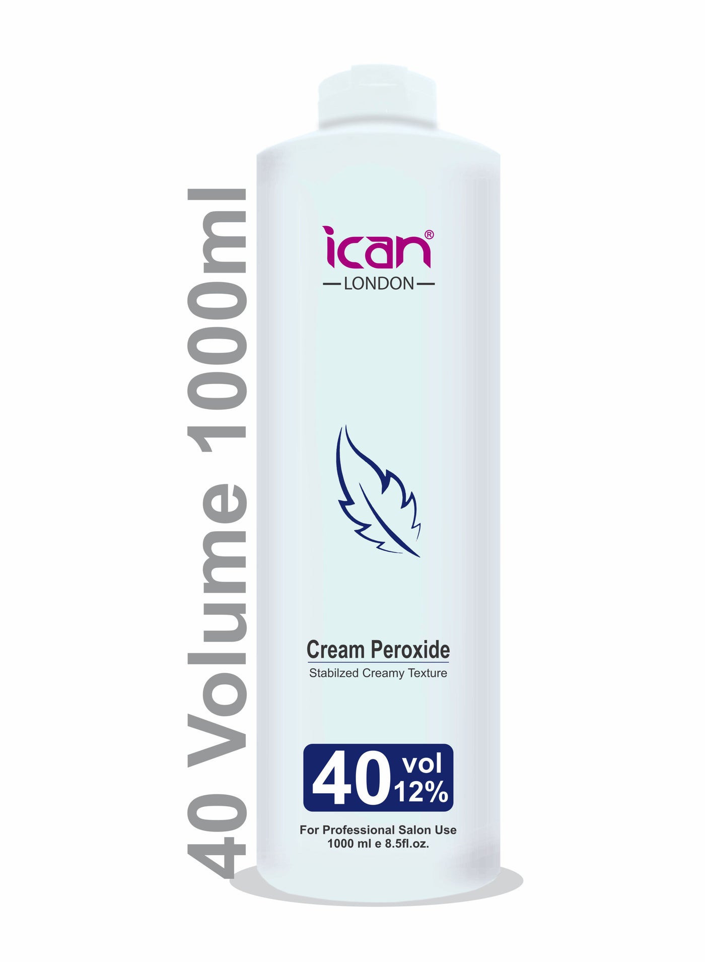 ICAN LONDON PROFESSIONAL CREAM PEROXIDE 40 VOLUME 12% 1000 ML (1 LITRE)