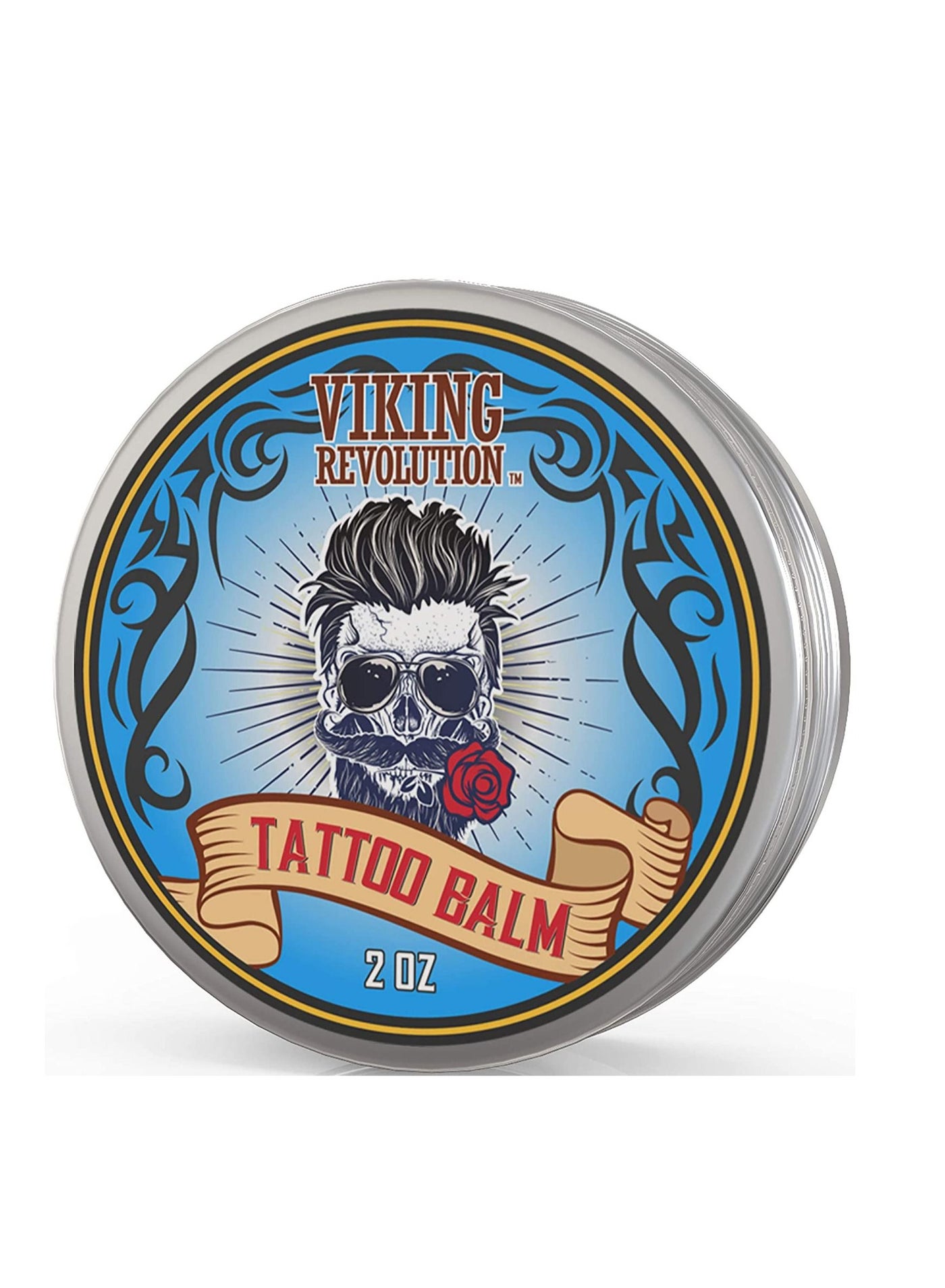 Viking Revolution Tattoo Care Balm for Before, During & Post Tattoo – Safe, Natural Tattoo Aftercare Cream – Moisturizing Lotion to Promote Skin Healing (1 Pack)
