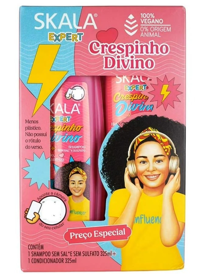 Crespinho Divino Hair Shampoo And Conditioner Set 2 x 325 ML‎