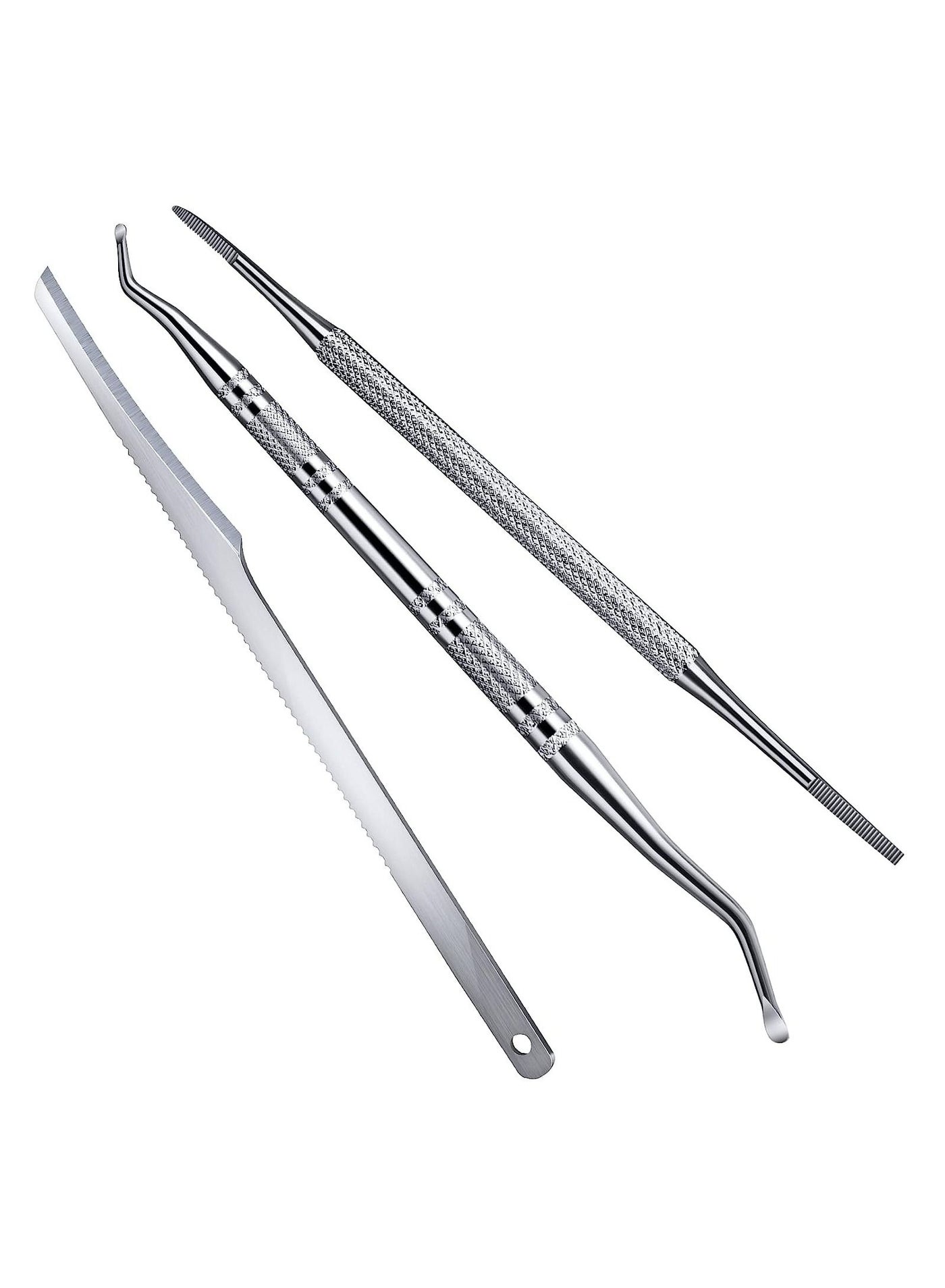 3pcs Ingrown toenail Tool  Toenail File and Lifters Professional Surgical Safe Nail Treatment Pedicure Tool Kit